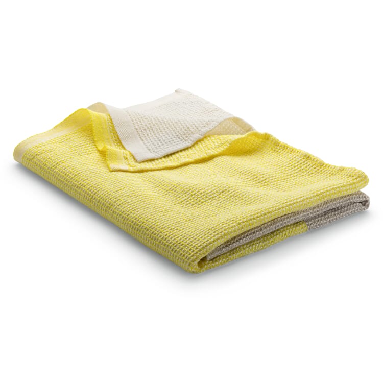 Waffle piqué Lyocell linen, Yellow-natural-white