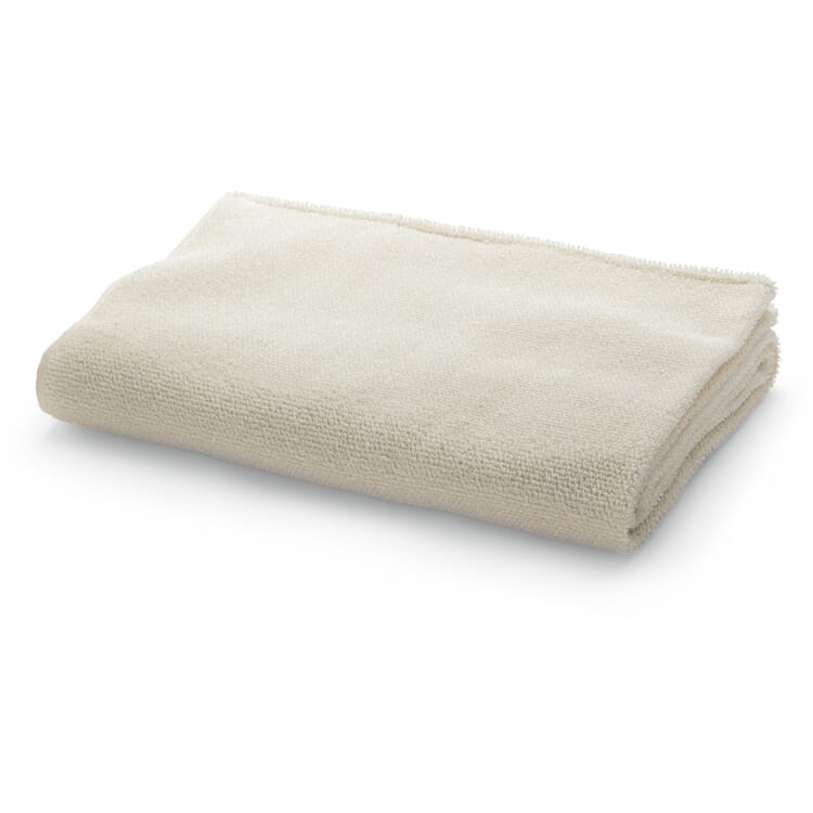 Light-Colored Linen Terry Towel, Shower Towel."