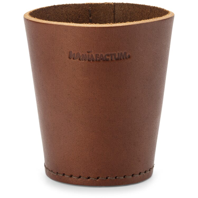 Gobelet à dés en cuir de vache