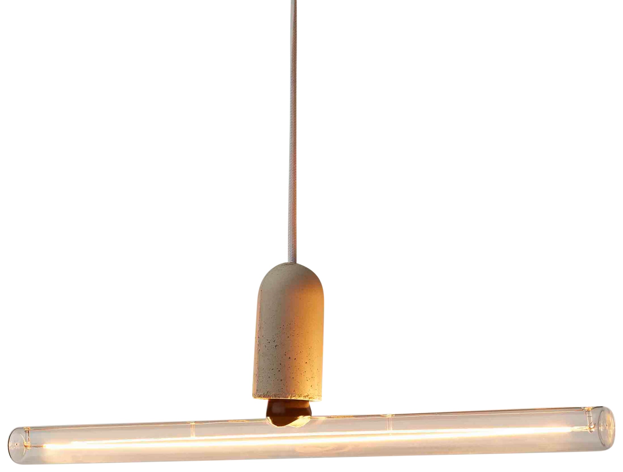 NUD Collection Pendelleuchte | Sockel Aus Beton & Zinn | 3 M Kabel, Industrieller Look