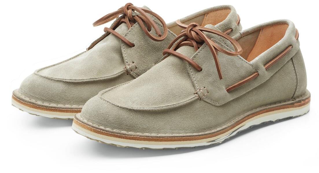 Men's boat shoe Green-gray