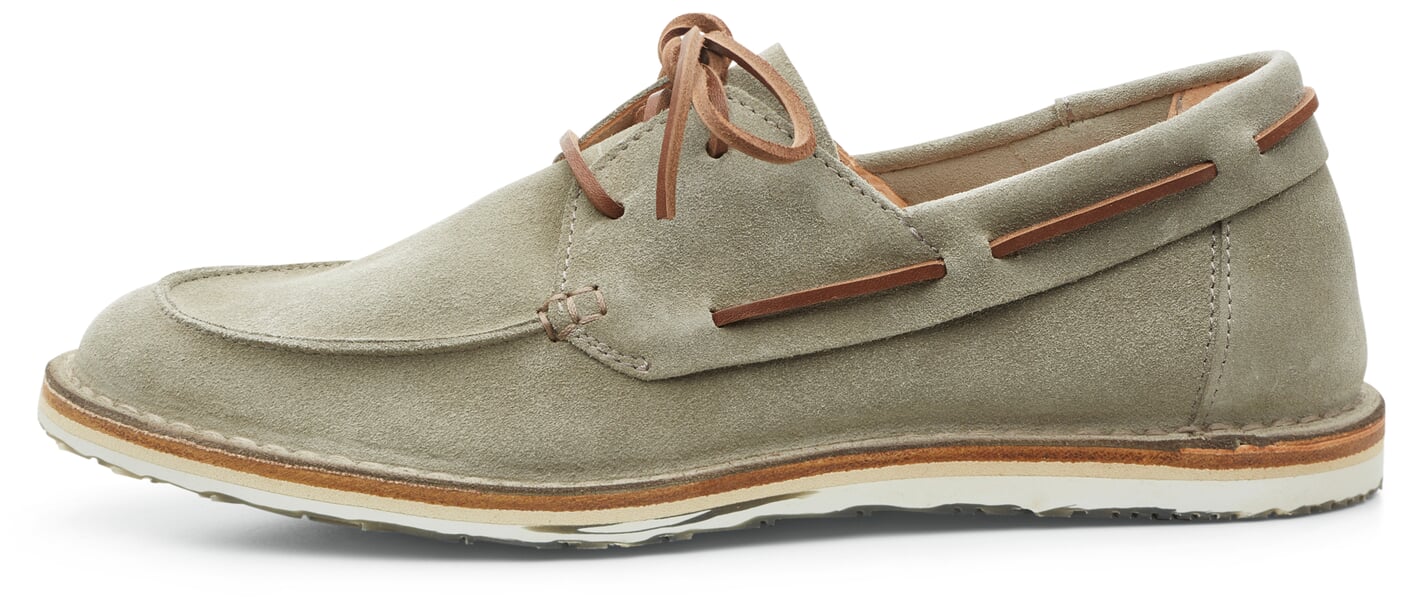 Men's boat shoe Green-gray