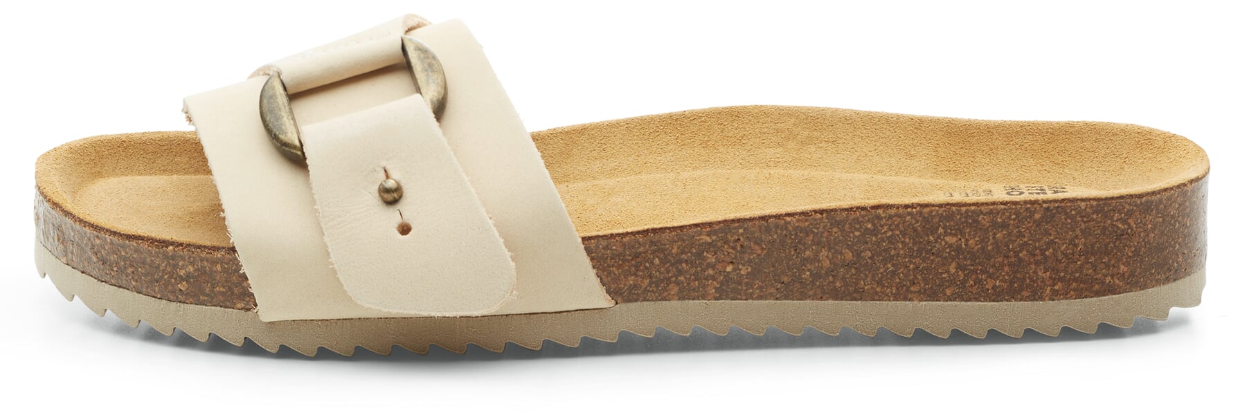 Women's Leather Mules Cream