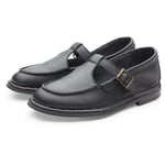 Mocasín de mujer con tiras Negro