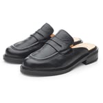 Sabot i læder til damer Sort