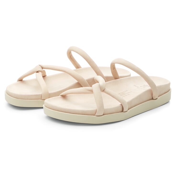 Sandale en cuir pour femme, Naturel