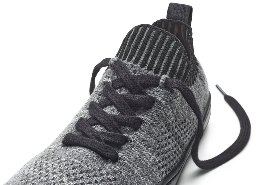 Unisex-Barfußschuh Schwarzmelange, Detailsicht