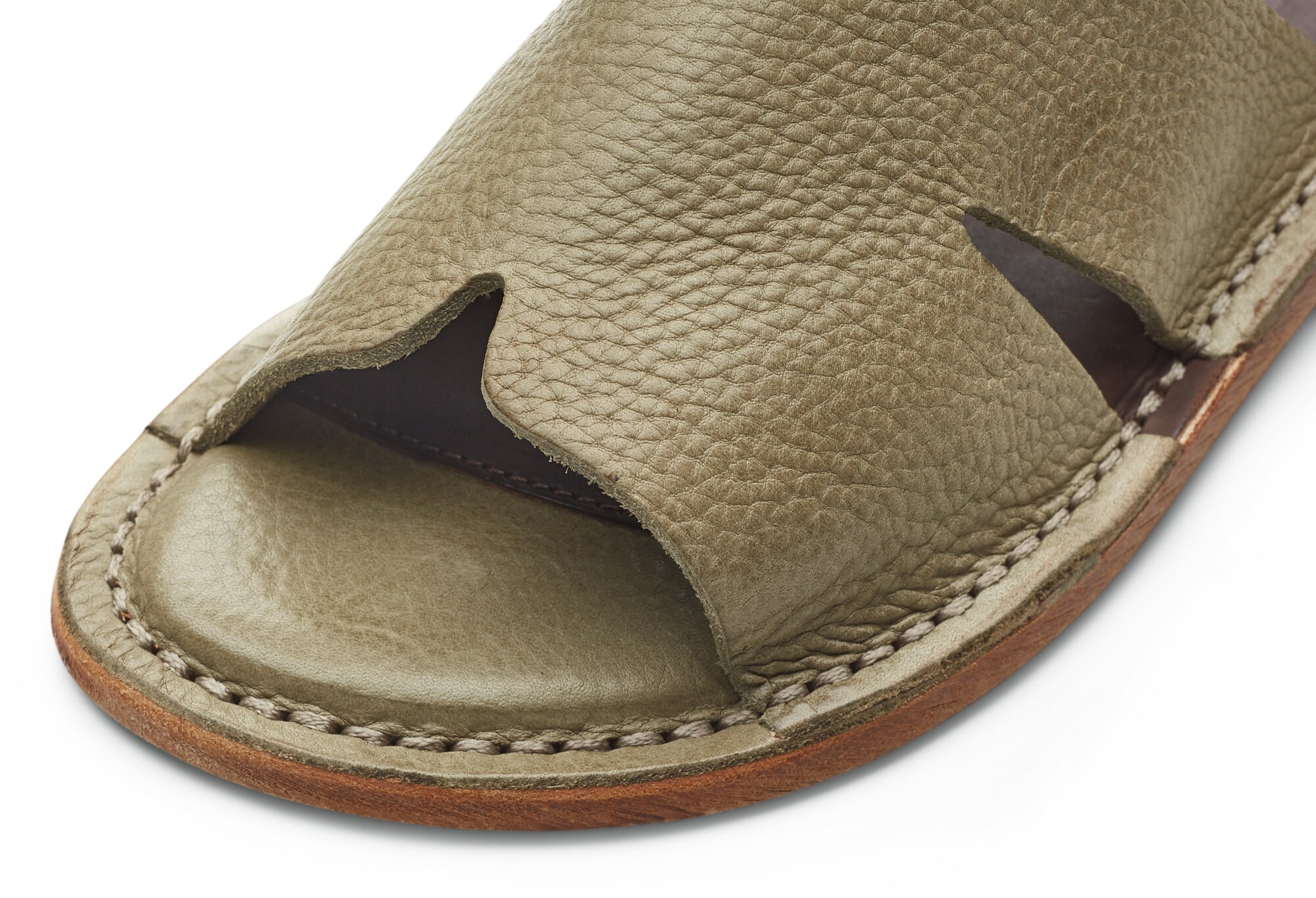 Mocassins Fieramosca & Co - Cuir Verni Vert, Taille 6 US - Neuf Avec Légers Défauts