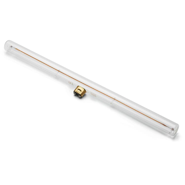 Lámpara de línea LED S14d transparente, 50 cm