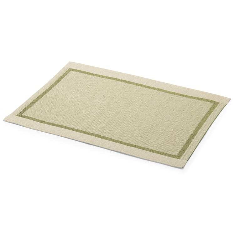 Set de table en lin, Vert