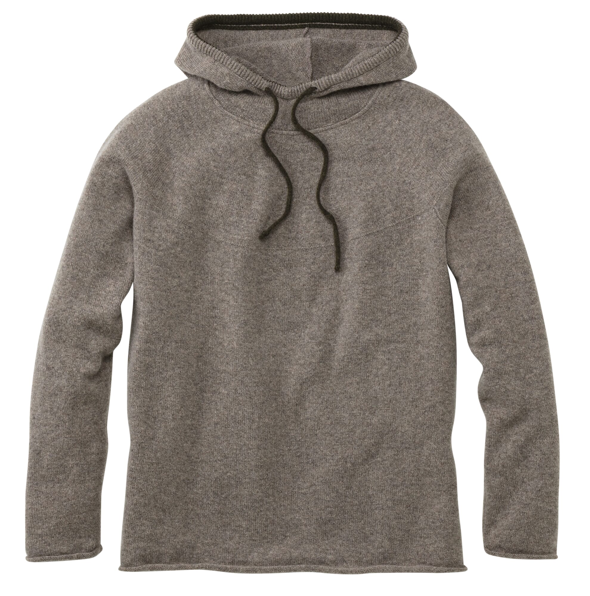 Grey knitted hoodie mens hotsell