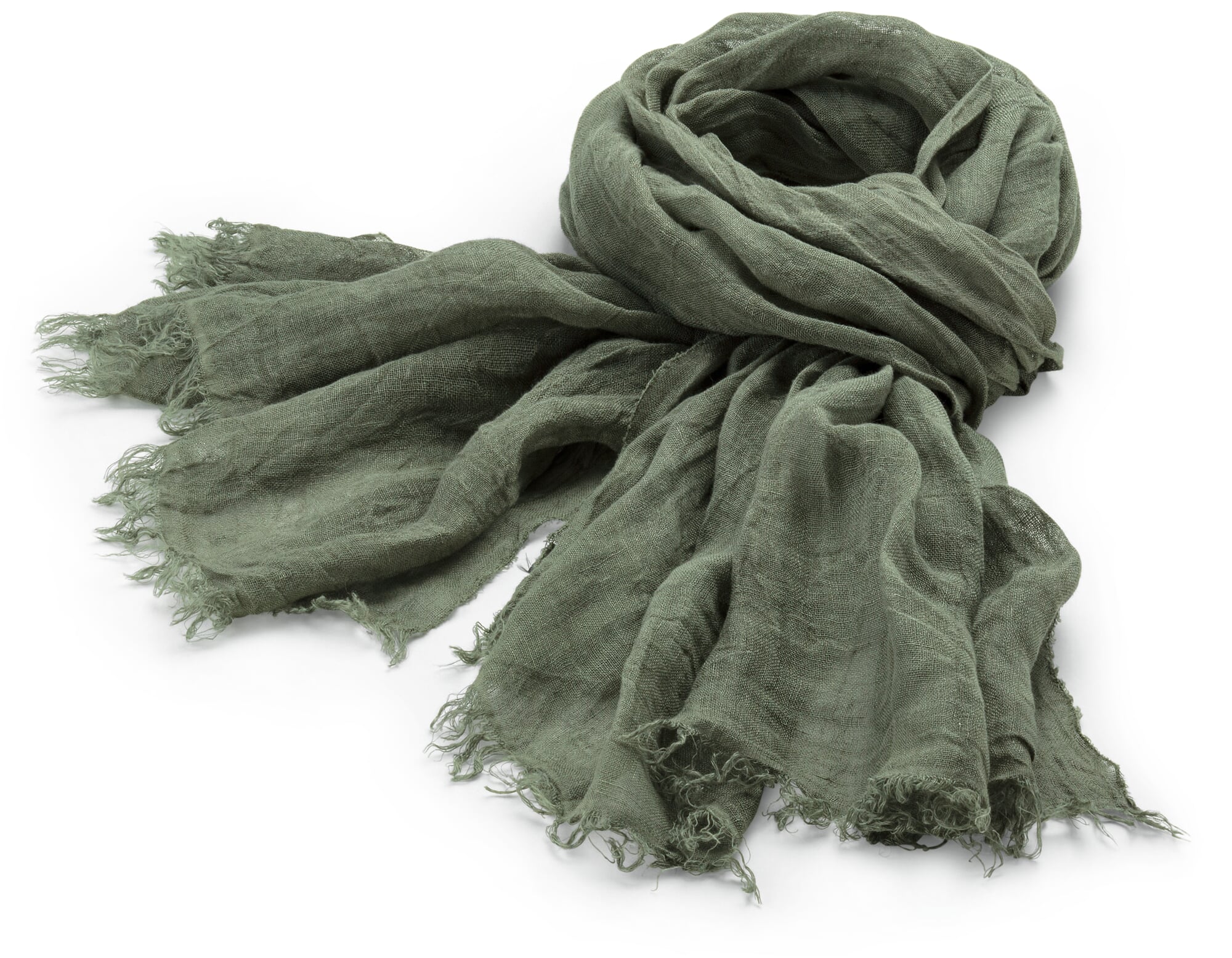 小物 Linen scarf Unisex linen scarf, Olive | Manufactum