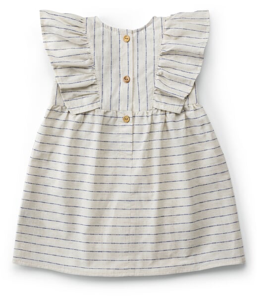 Children’s Cotton-Linen Dress Blue and White