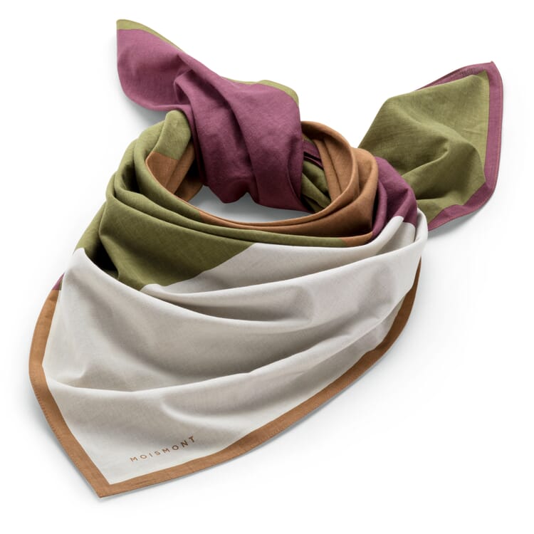 Tørklæde N° 717 med blokmønster, flerfarvet