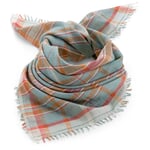 Scarf N° 768 plaid Grey blue