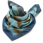 Foulard N° 766 Acquerello, blu petrolio