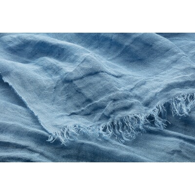 Unisex-Leinenschal, Blau