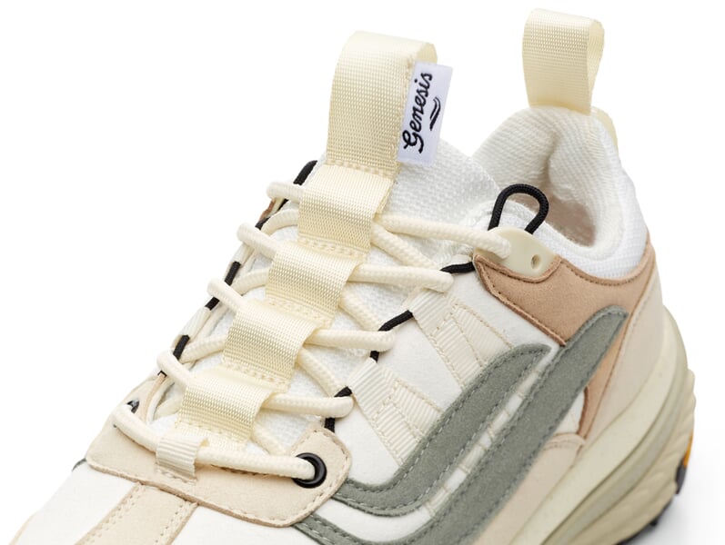 Baskets G-Machu Vert et beige, vue détaillée