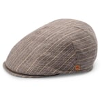 Men's slider cap striped Brown