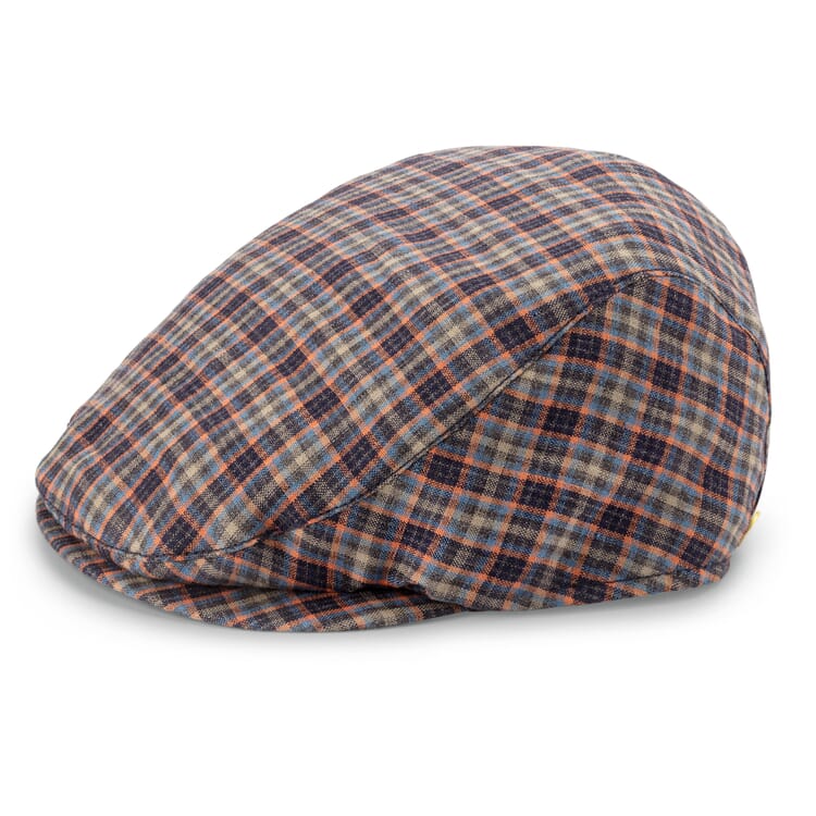 Casquette en lin à carreaux pour hommes, Multicolore
