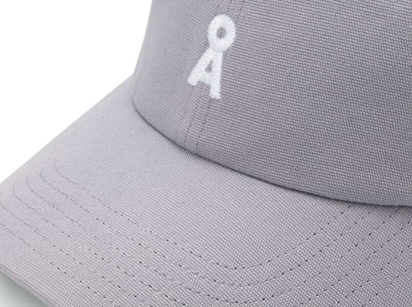 Baseball cap Blue-gray, close-up