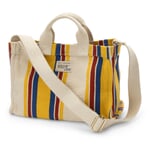 Damen-Handtasche N° 45 gestreift, natur-gelb