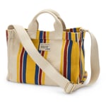 Damen-Handtasche N° 45 gestreift, natur-gelb