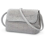 Borsa da donna annodata, grigio chiaro