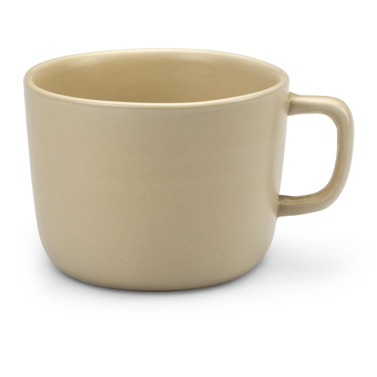 Milchkaffeetasse, Natur-Beige