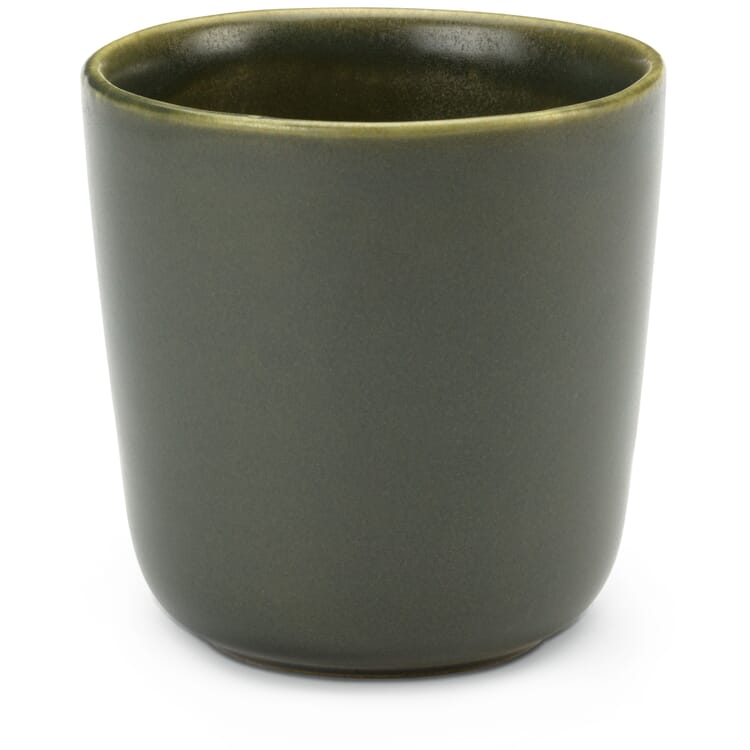 Kaffeebecher, Mattgrün