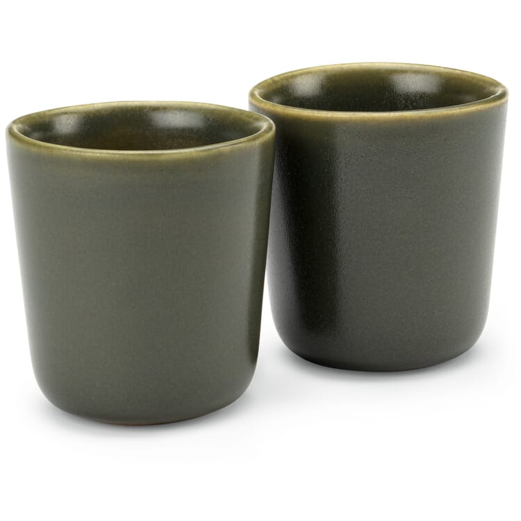 Espresso cup, Matte green