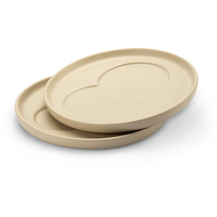 Modulare Untertasse, Natur-Beige