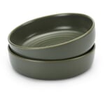 Large soup bowl (2 pieces) Matte green