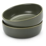 Small soup bowl (2 pieces) Matte green