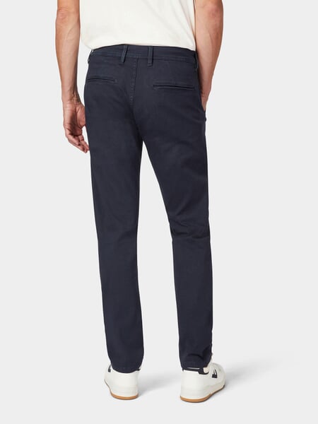 Men’s Pants." Dark blue, presented on a model