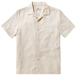 Camicia a mezze maniche da uomo Bianco sporco