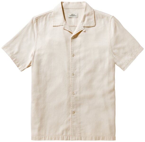 Chemise homme demi-manches Blanc cassé