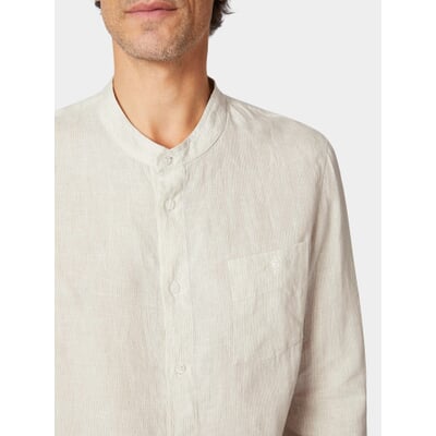 Koreaans overhemd voor heren, slim fit, serafin, lichtblauw
