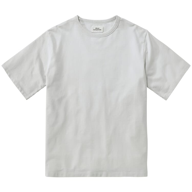 Men's half-sleeved shirt, Light gray