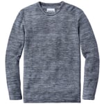 Pull-over en tricot de coton pour homme Bleu