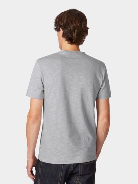 Herren-T-Shirt Graumelange, Tragebild