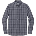 Chemise à carreaux pour homme Bleu-gris