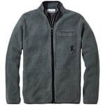 Herren-Fleecejacke Baumwolle Grau