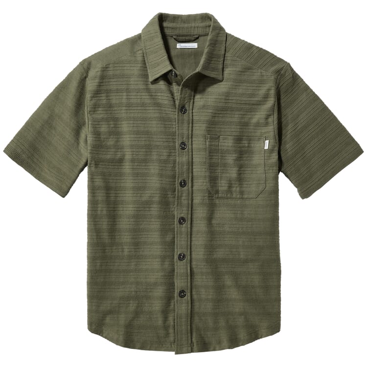 Camicia da uomo in jersey, Oliva