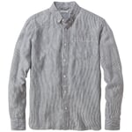 Camisa de lino a rayas para hombre Tonos de azul