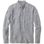 Men's striped linen shirt Blue tones