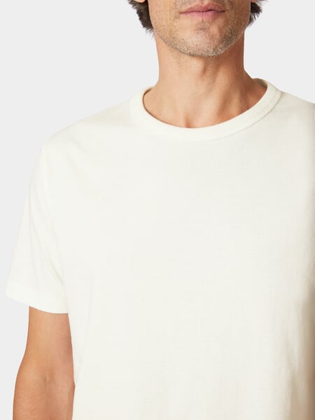 Heren-T-shirt TEE02 Offwhite, close-up