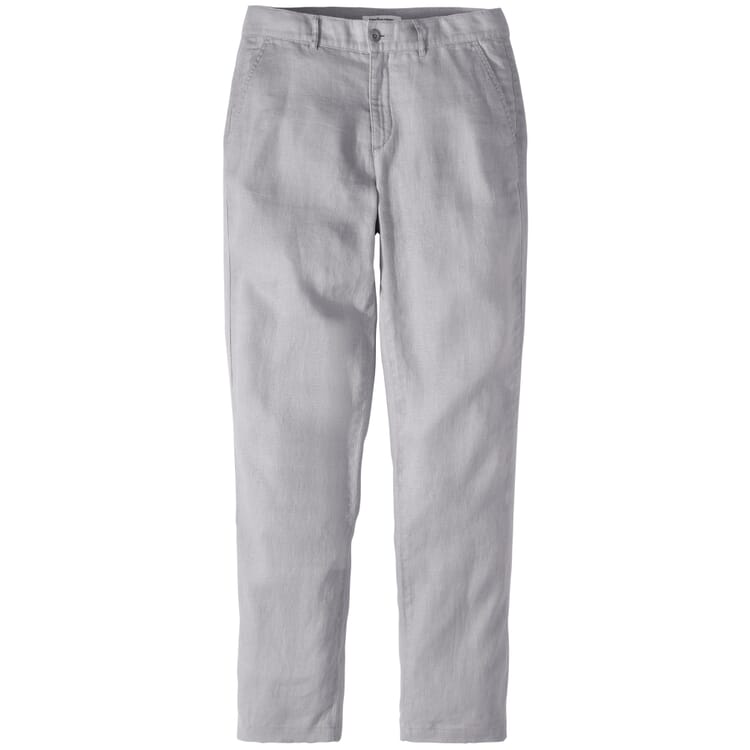Pantalon en lin pour hommes, Gris clair