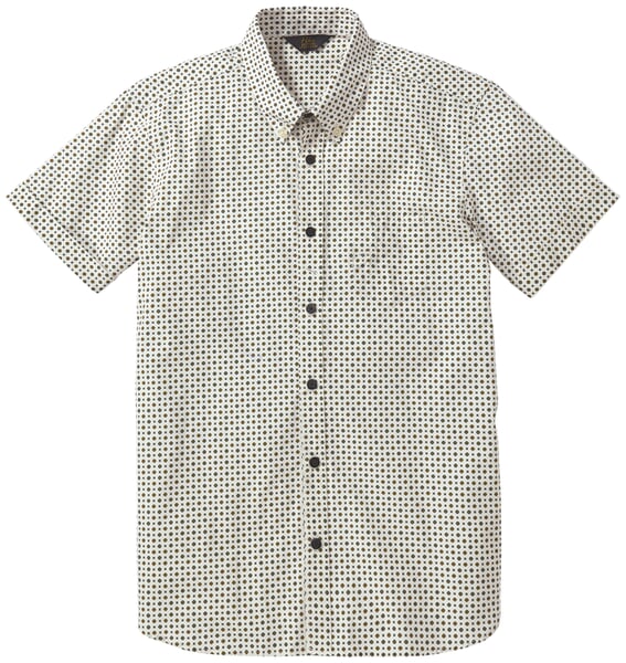 Chemise à manches courtes homme à motifs 1957 Marron naturel