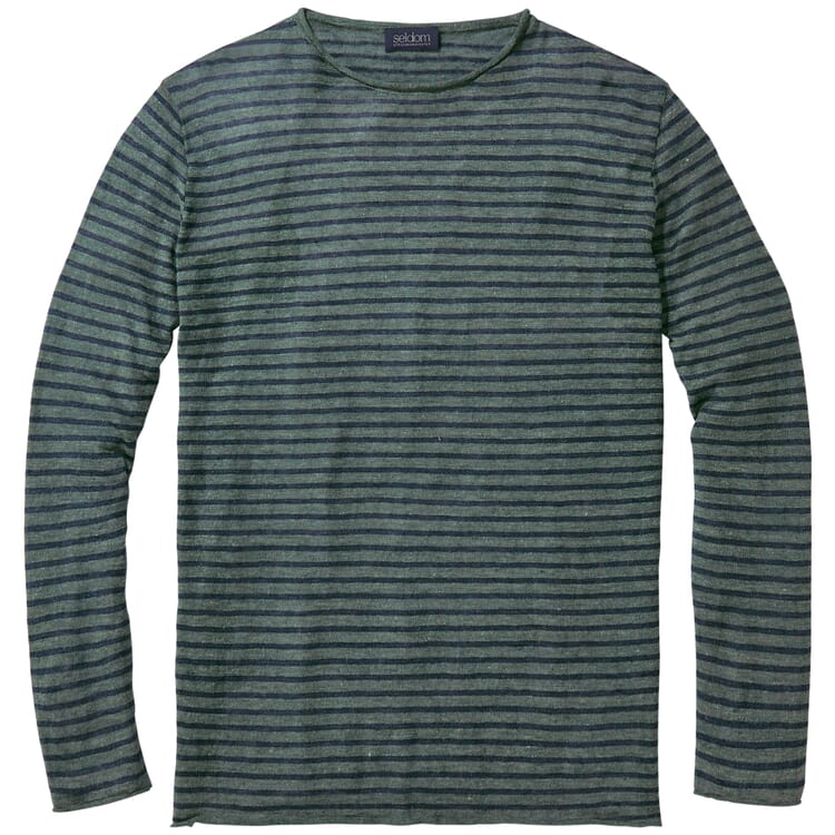 Jersey de punto para hombre, Verde-azul